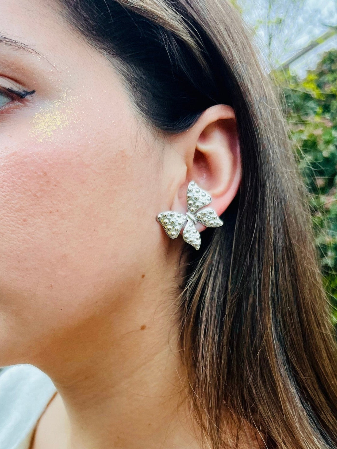 Aros Mariposa Silver