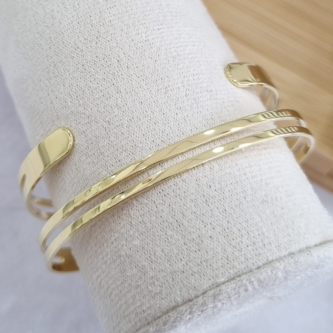 Esclava Lisa Enchape de Oro