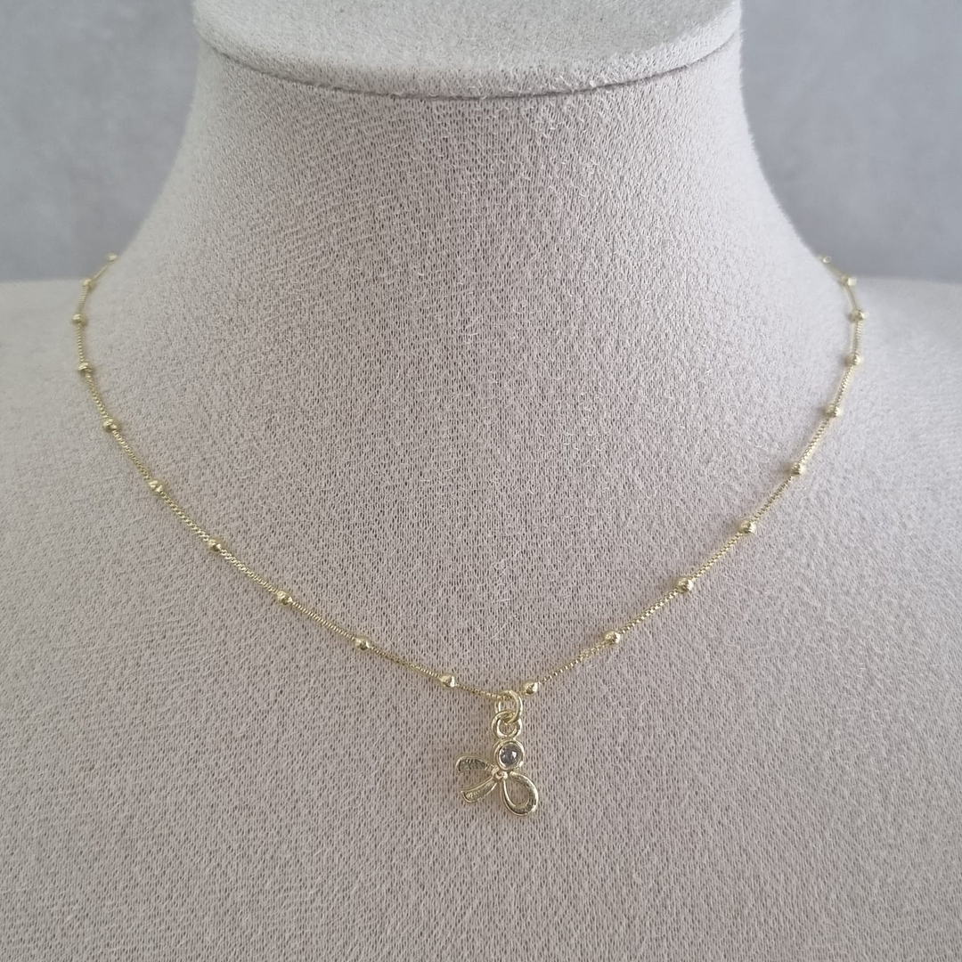 Collar Coquette Enchape de Oro