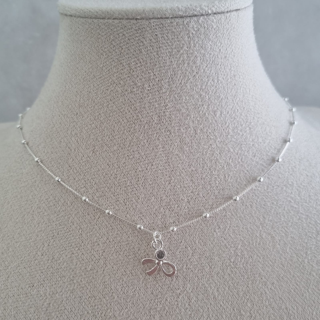 Collar Coquete Enchape de Plata