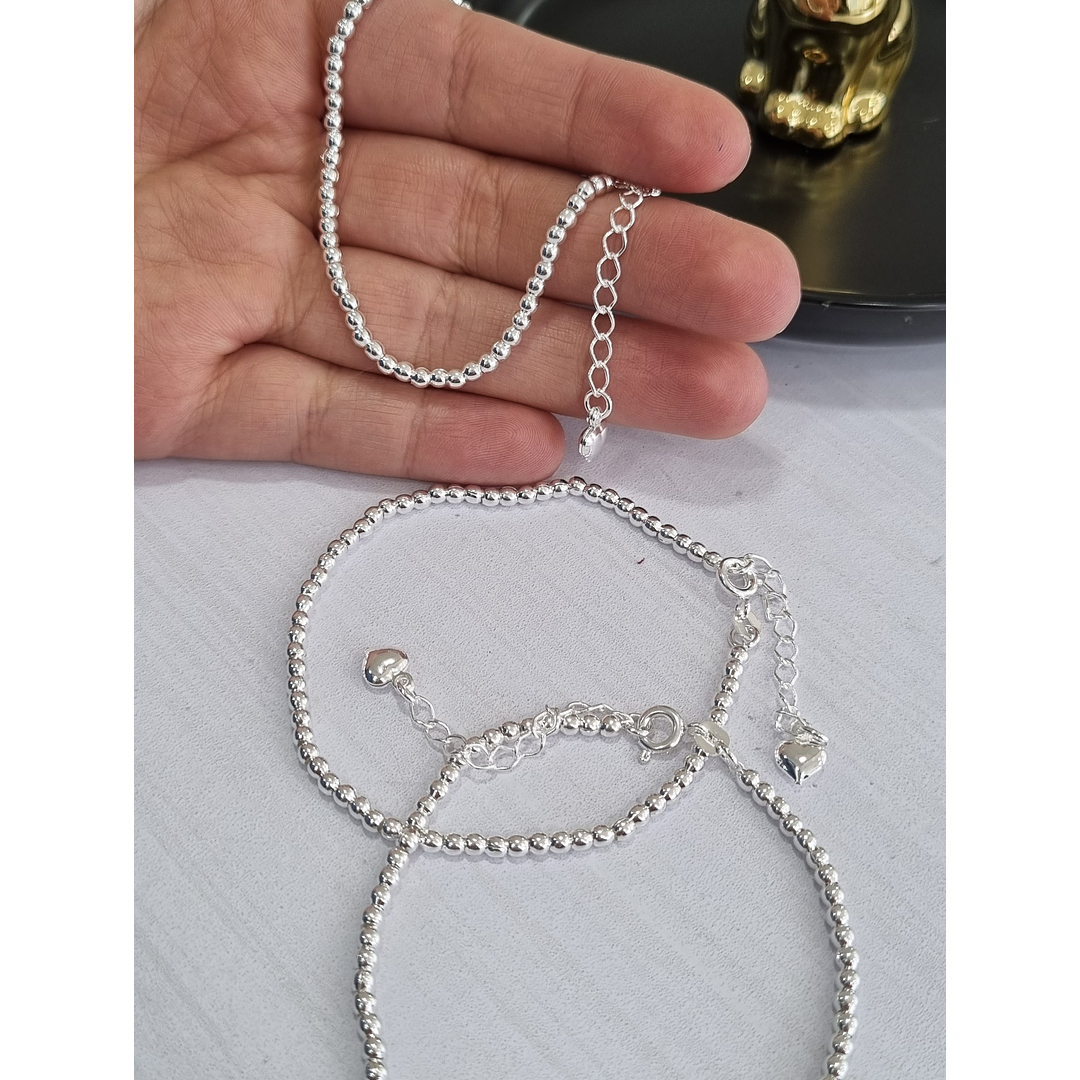 Pulsera Bolitas Enchape de Plata