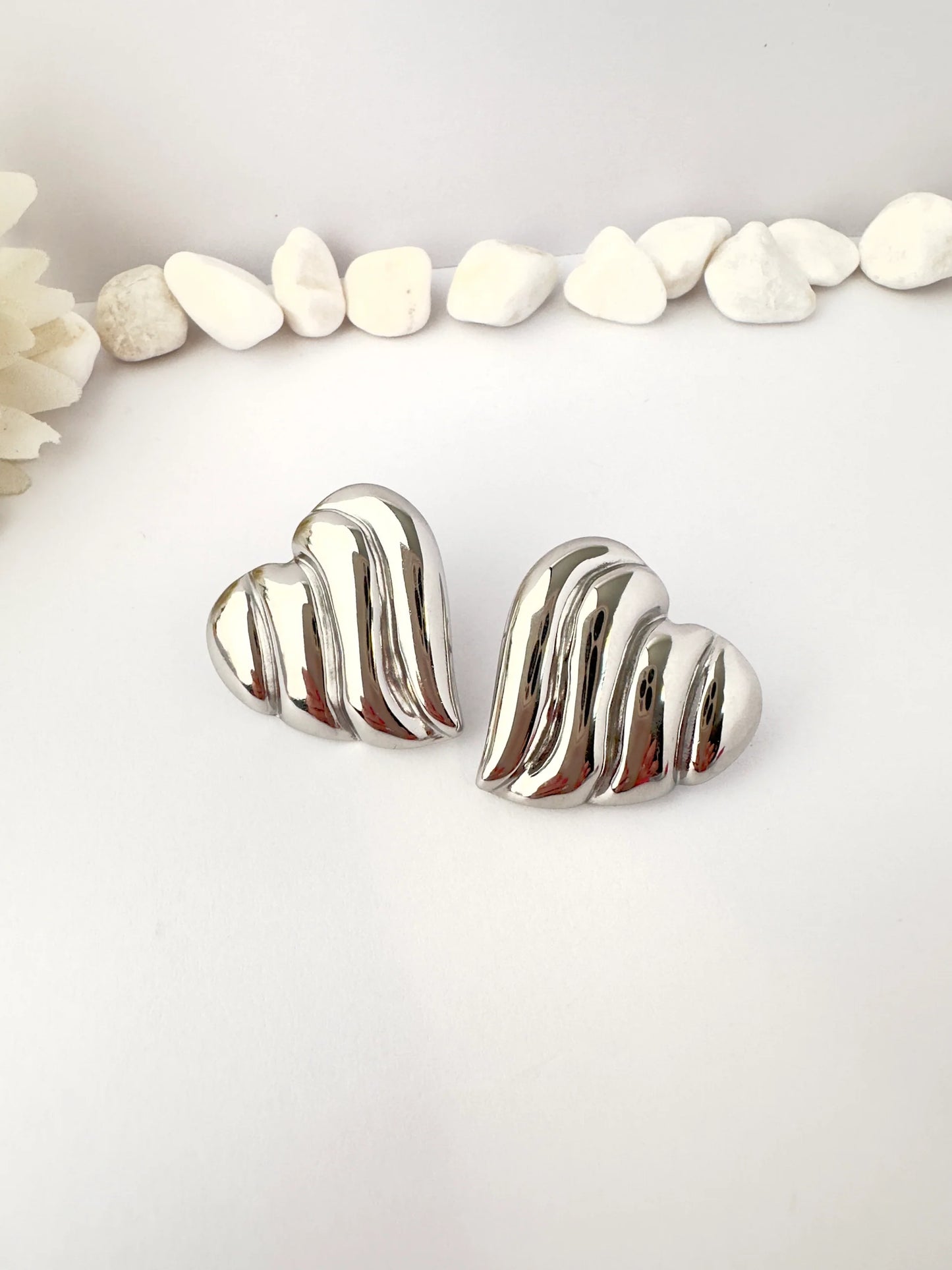 Aros Corazon Rayado
