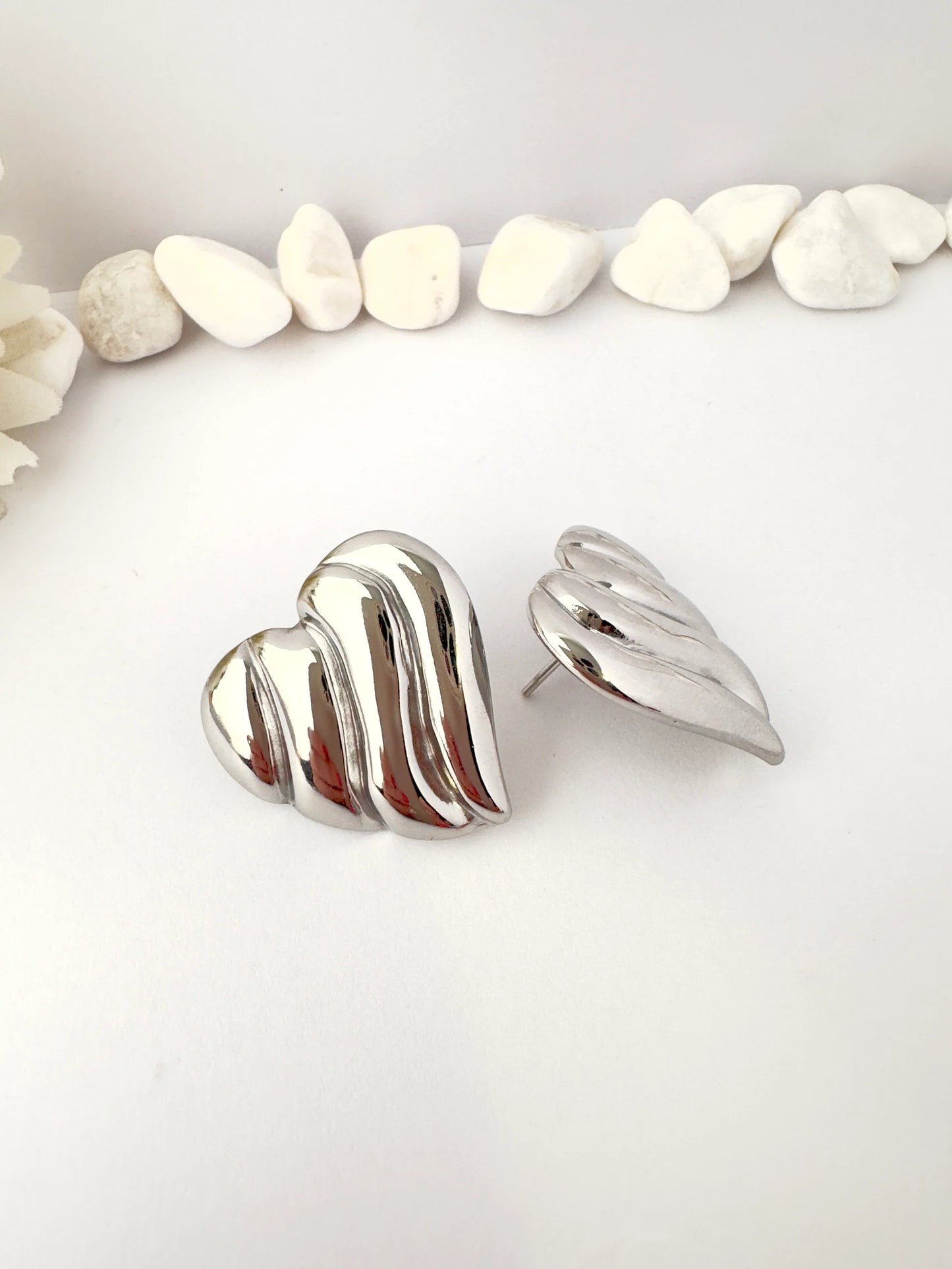 Aros Corazon Rayado