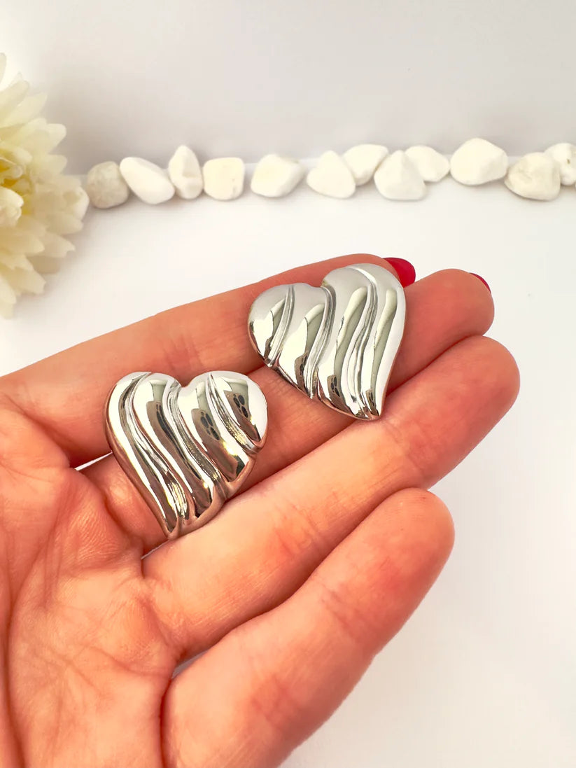 Aros Corazon Rayado