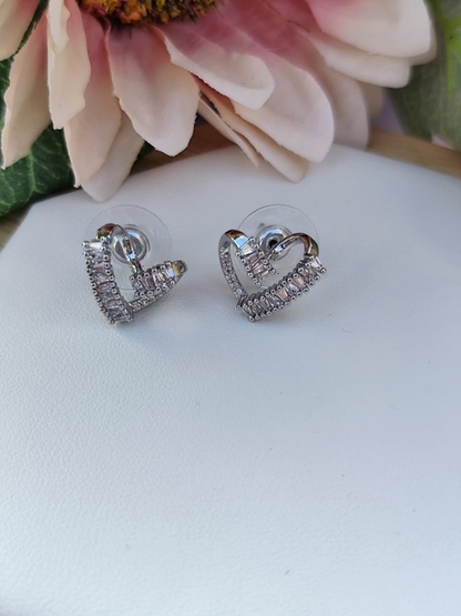 Aros Corazon Brillante