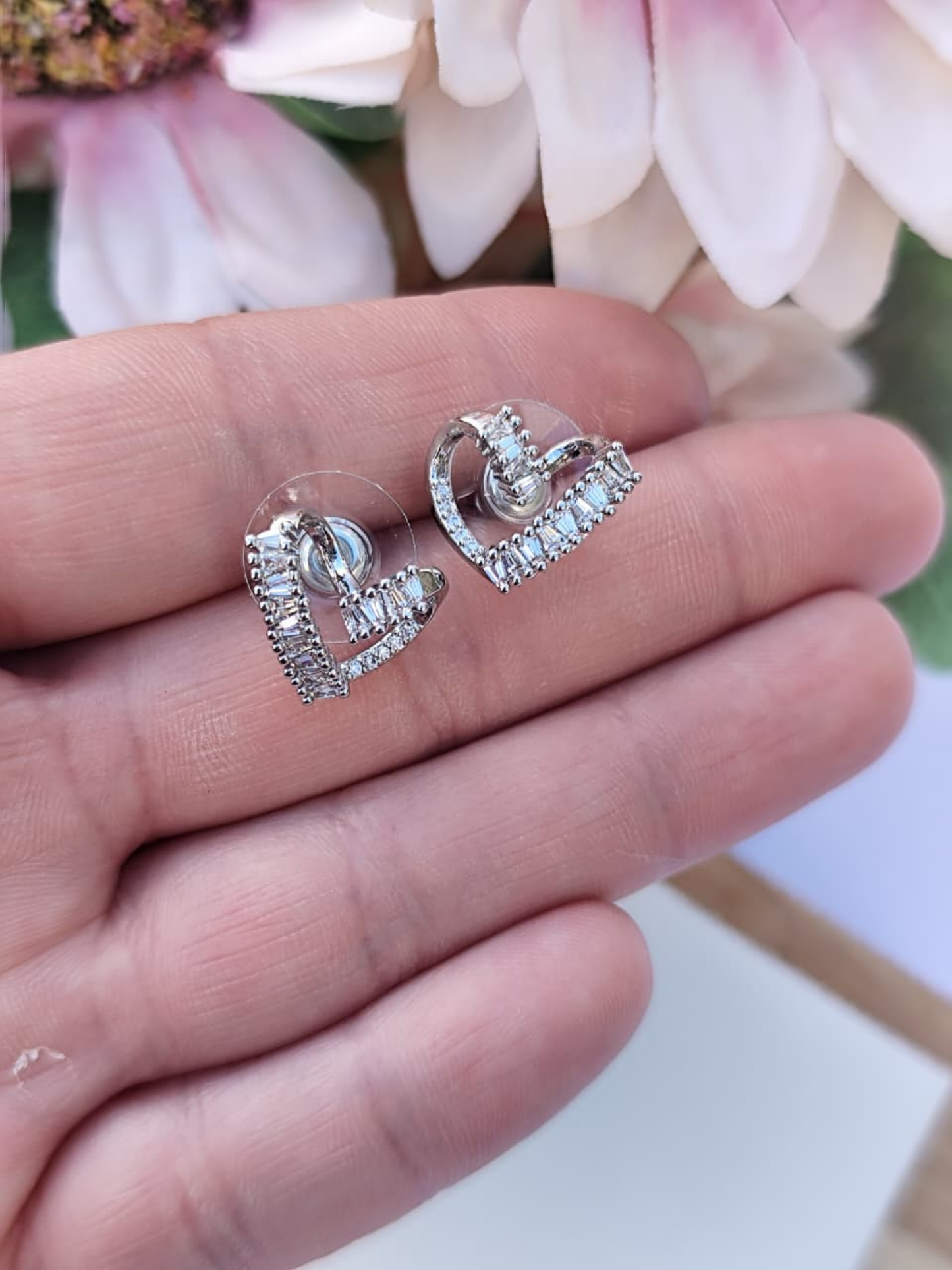 Aros Corazon Brillante