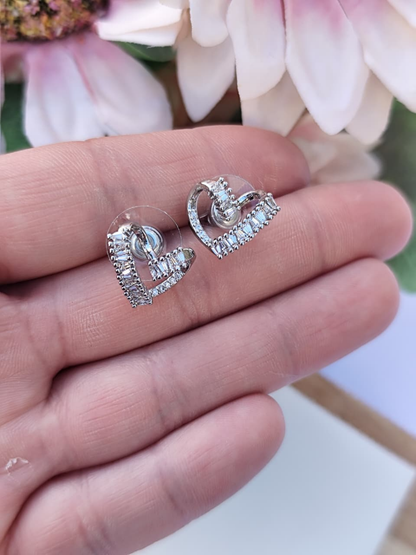 Aros Corazon Brillante