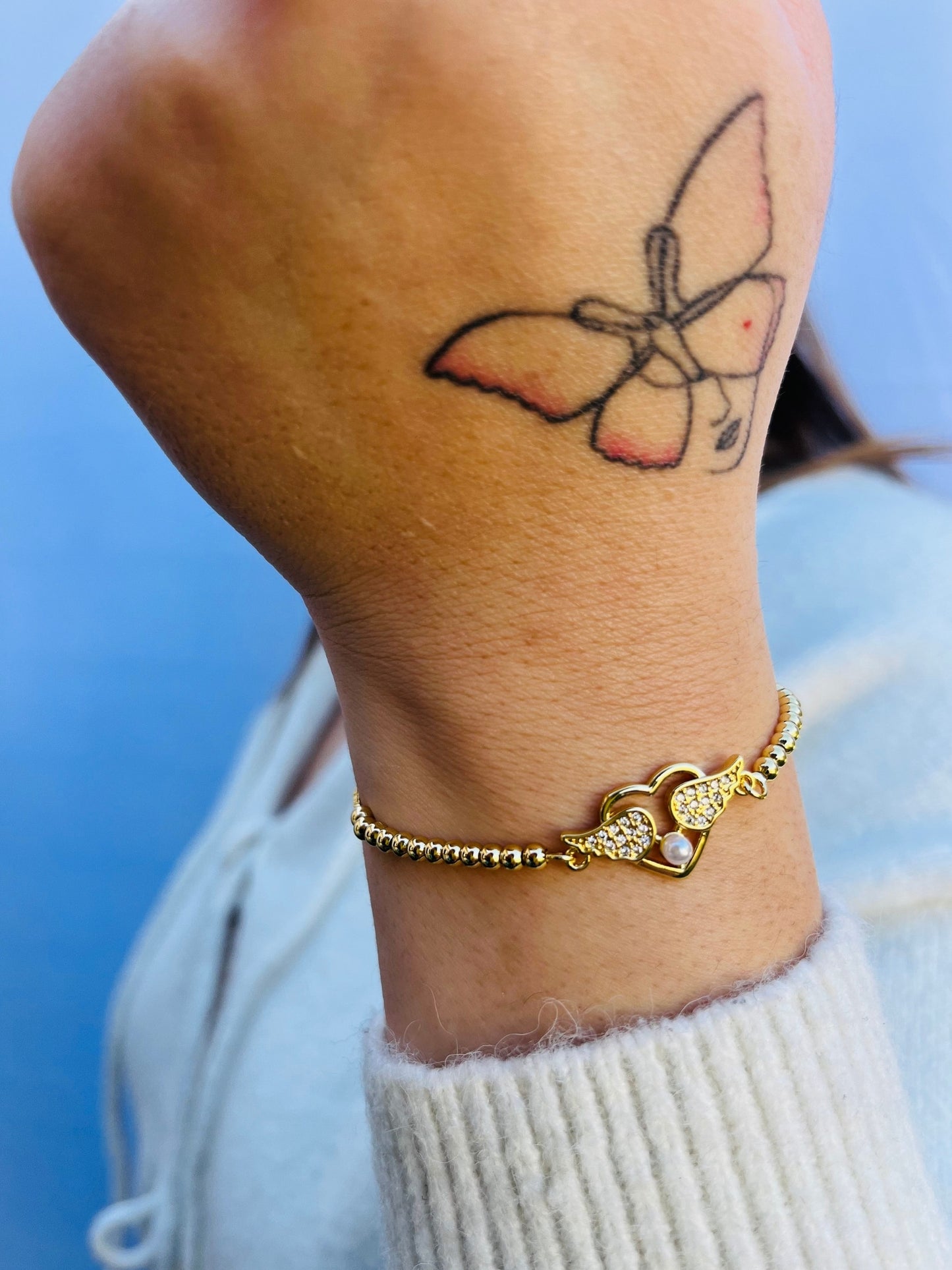Pulsera Corazon Alado