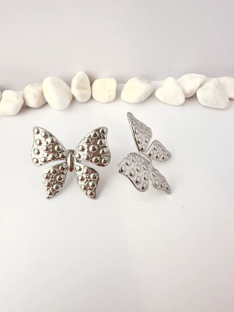 Aros Mariposa Silver