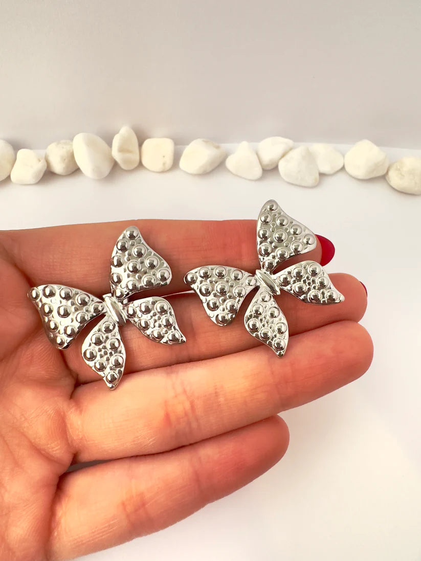 Aros Mariposa Silver